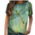 Graphic T Shirts for Women Summer Dragonfly Print Loose Casual Tee Shirts Cute Soft Loose O-Neck Short Sleeves Tops Blouse Mint Green