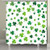 St Patricks Day Cloverleaf Shower Curtain St Patrick Shamrock Green Clover Pattern Falling on White Background Shower Curtains Waterproof Fabric Bathroom Decor with Hooks 69X70 Inch