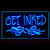 100010 Get Inked Tattoo Piercing Studio Display LED Light Neon Sign
