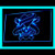 100055 Tattoo Design Skull Famous Pirates Heart Display LED Light Neon Sign