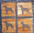 Doberman Pinscher Coasters Square Set of 4 Ceramic Tile Brown