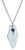 OCEAN PEARL  and  AQUA SEA GLASS NECKLACE-Sterling Silver