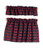 Melody Jane Dollhouse Red and Blue Cafe Curtains Miniature Window Accessory