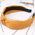 Wide Top Knot Hair Bands For Women Headdress Solid Color Cloth Headband Bezel Girls Hairband Hoop Female Accessoriesginger color
