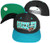Vancouver Grizzlies Wave Black/Teal Two Tone Plastic Snapback Adjustable Plastic Snap Back Hat/Cap