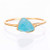 SIZE 5 Raw Crystal Ring Yellow Gold Boho Jewelry Rough Apatite
