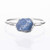 Silver Sapphire Ring Raw Gemstone Size 8 September Birthstone