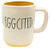 Rae Dunn EGGCITED White/Yellow Easter Mug