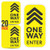 20 Pack One Way Floor Decal Sign 4 inchx8 inch Directional Arrow Floor Sticker One Way Vinyl Decal Non-Slip Removable Reusable Commercial Grade Arrow Sign -Yellow -Hard Floor 20 Pack--