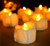 Beauty Collector 24pcs Amber Yellow Tea Lights Flameless Candles Battery Operated with Timer for Halloween Holiday Wedding Outdoor Centerpiece Reception