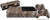 Wavey Chocolate Brown - Holiday Bundle Decal Style Skin Set fits XBOX One Console Kinect and 2 Controllers -XBOX SYSTEM SOLD SEPARATELY-