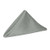 Ultimate Textile -1 Dozen- Reversible Shantung Satin - Majestic 17 x 17-Inch Cloth Napkins Silver