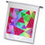 3dRose Modern Glam Rainbow Colors Image of Glitter Triangle Geometric Pattern - Flags -fl_338063_2-