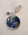 Planet Earth Science Astronomy.925 Sterling Silver Charm