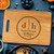 Personalized Cutting Board Engraved Chopping Board Handle Dual Circle Initial