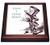 3dRose Mad Hatter Have I Gone Mad Alice in Wonderland Trivet with Ceramic Tile 8 by 8 inch Brown