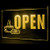 tigerneon 110213 Open Coffee Donuts Shop Cafe Display LED Light Sign