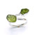 Natural Green Peridot Ring Adjustable Ring 925 Sterling Silver Ring Fine Silver Ring Solid Silver Ring Raw Peridot Chunk Ring