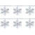Amscan Snowflake Sequined Ring Garland | Christmas Decoration
