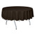 Ultimate Textile 72-Inch Round Polyester Linen Tablecloth Chocolate Brown