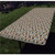 Geometric Polyester Fitted TableclothAbstract Mosaic with Half Spirals Forming Digital Circle Lace Display Decorative Rectangular Elastic Edge Fitted Table CoverFits Rectangular Tables 48x24 Sepia