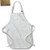 3dRose Art Deco Black and Image of Gold Triangle Pattern - Aprons -apr_326627_4-