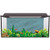 bybyhome Aquarium Background Decoration Blue and WhiteWavy Lines Tile Undersea World L30 X H18 Inch