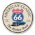 American Classic The Mother Road Route 66 Aluminum Sign - 12 inch Circle