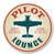 Pilot Drinks Lounge Hangar Sign Aviation Sign Pilot Gift Aluminum Sign - 12 inch Circle