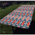 Geometric Polyester Fitted TableclothGrid Style Squares with Diagonal Lines and Circles Middle Eastern Decorative Rectangular Elastic Edge Fitted Table CoverFits Rectangular Tables 72x32 inch Cadet Blue