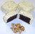 Scotts Cakes White Chocolate Covered Brownie Bites with Walnuts in a 1 Pound Plastic Deli Container