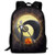 SARA NELL School Backpack Halloween Skeleton Pumpkin And Yin-yang Circle Bookbag Casual Travel Bag For Teen Boys Girls SARA NELL School Backpack Halloween Skeleton Pumpkin And Yin-yang Circle Bookbag Casual Travel Bag For Teen Boys Girls