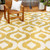 Home Dynamix 14219L-173 Trina Turk Rio Vivianna Moroccan Indoor/Outdoor Area Rug 2x3 Ikat Golden Yellow/Crisp White