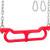 Swing Set Stuff Inc. Combo Trapeze with Uncoated Chain (Red) and SSS Logo Sticker