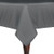 Ultimate Textile 60 x 108-Inch Rectangular Polyester Linen Tablecloth Charcoal Grey