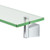 Gatco 4716 Bleu Glass Shelf, Chrome