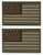 ELLEWIN 2PCS USA Flag Patches Embroidered Tactical Morale American Flag Patch Hook and Loop Multitan