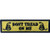 Tactical Dont Tread On Me Milltary Embroidered Applique Morale Hook  and  Loop Patch - Yellow  and  Black