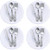 4 Pieces 112 Scale Miniature Plates and 12 Pieces Knives Forks Spoons Metal Tableware Dollhouse Miniatures Porcelain Plate Set Dollhouse Kitchen Accessories Dollhouse Decoration Accessories