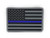 PakedDeals Tactical Thin Blue Line PVC Morale Patch Police Law Enforcement Hook  and  Loop