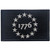 Tactical USA 1776 Patriot Milltary Embroidered Applique Morale Hook  and  Loop Patch - White  and  Black