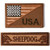 Sheepdog Thin Brown line Tactical USA Flag Patch
