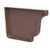 AMERIMAX HOME PRODUCTS 1920619 4-Inch Galvanized Right End Cap Brown