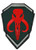 Movie Skull Bounty The Hunter Mercenary Shield Patch Hook  and  Loop Tactical Patch Set for Backpacks Caps Hats Vests Jersey Jeans Jacket Pants - Green