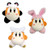 Little Buddy Set of 3 Kirby's Adventure All Star Waddle Dee Stuffed Plushes - 1633 Panda / 1634 Sheep / 1635 Rabbit, 5.5"