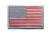 Tactical Morale Tags Patch USA Flag Embroidered American Flag Patch Hook and Loop Fastener Backing Emblem Red  and  Grey