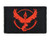 Pokemon Go Team Valor Hook and Loop Fully Embroidered Morale Tags Patch -Black-