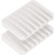 Anwenk Soap Dish Shower Waterfall Soap Tray Soap Saver Soap Holder Drainer Flexible Silicone for Shower/Bathroom/Kitchen/Counter TopKeep Soap Bars Dry CleanEasy Cleaning-White2Pack