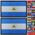 JBCD 2 Pack Nicaragua Flag Patch Nicaraguan Flags Tactical Patch Pride Flag Patch for Clothes Hat Patch Team Military Patch