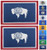 JBCD 2 Pack Wyoming Flag Patch States Flags Tactical Patch Pride Flag Patch for Clothes Hat Patch Team Military Patch